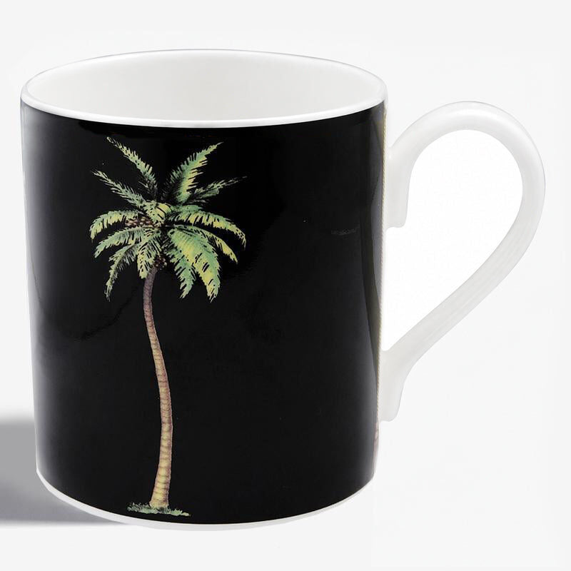 Halcyon Days Palm Black Mug