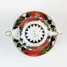 Halcyon Days Parterre Black with Poinsettia Tea For One, alternate view