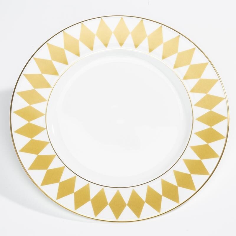 Halcyon Days Parterre Gold - Fine Bone China 8" Plate