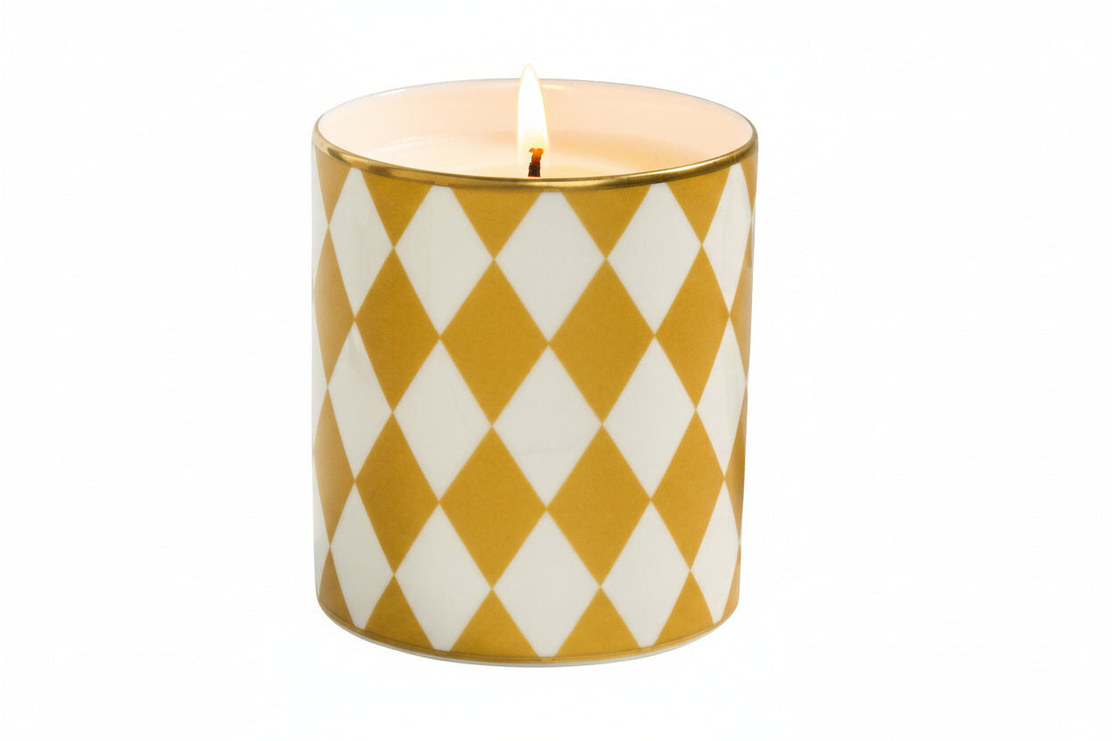 Halcyon Days Parterre Gold - Fine Bone China Candle