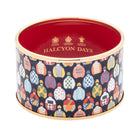 Halcyon Days Racing Silks - Enamel Cuff Bangle Women's Fine Cuff Bracelet — Medium