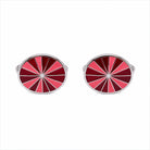 Halcyon Days Red Starburst Cufflinks