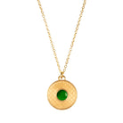 Halcyon Days Salamander Cabochon Emerald & Gold Necklace