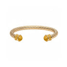 Halcyon Days Salamander Torque Bangle in Citrine & Gold Women's Fine Bangle Bracelet
