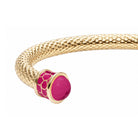 Halcyon Days Salamander Torque Bangle in Pink Tourmaline & Gold, alternate view