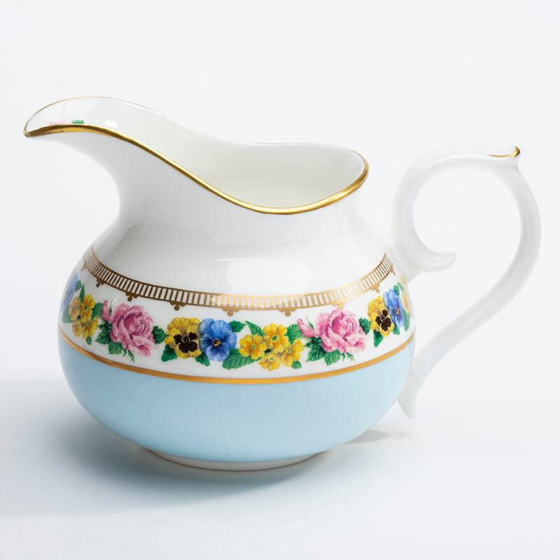 Halcyon Days Shell Garden Cream Jug Creamer