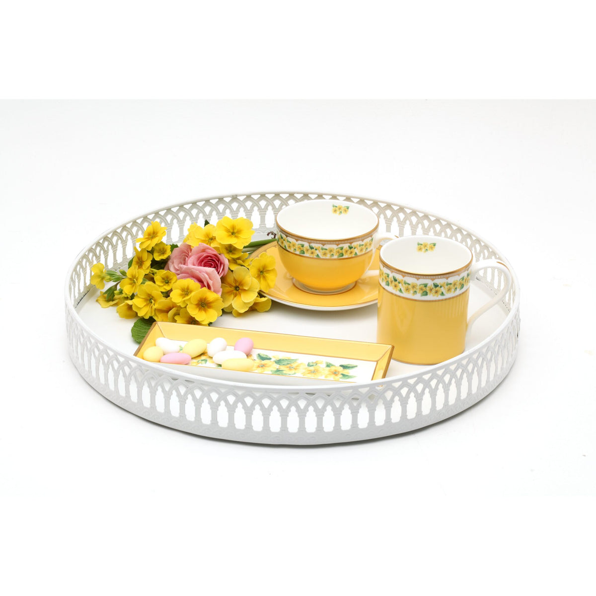 Halcyon Days Shell Garden Floral Primula Mug, alternate view