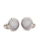 Halcyon Days Silver Golf Ball Cufflinks