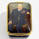 Halcyon Days Sir Winston Churchill Portrait By Chandor Enamel Box, alternate view
