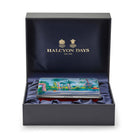 Halcyon Days Sir Winston Churchill "The Garden At the Mamounia Hotel" Enamel Box, alternate view