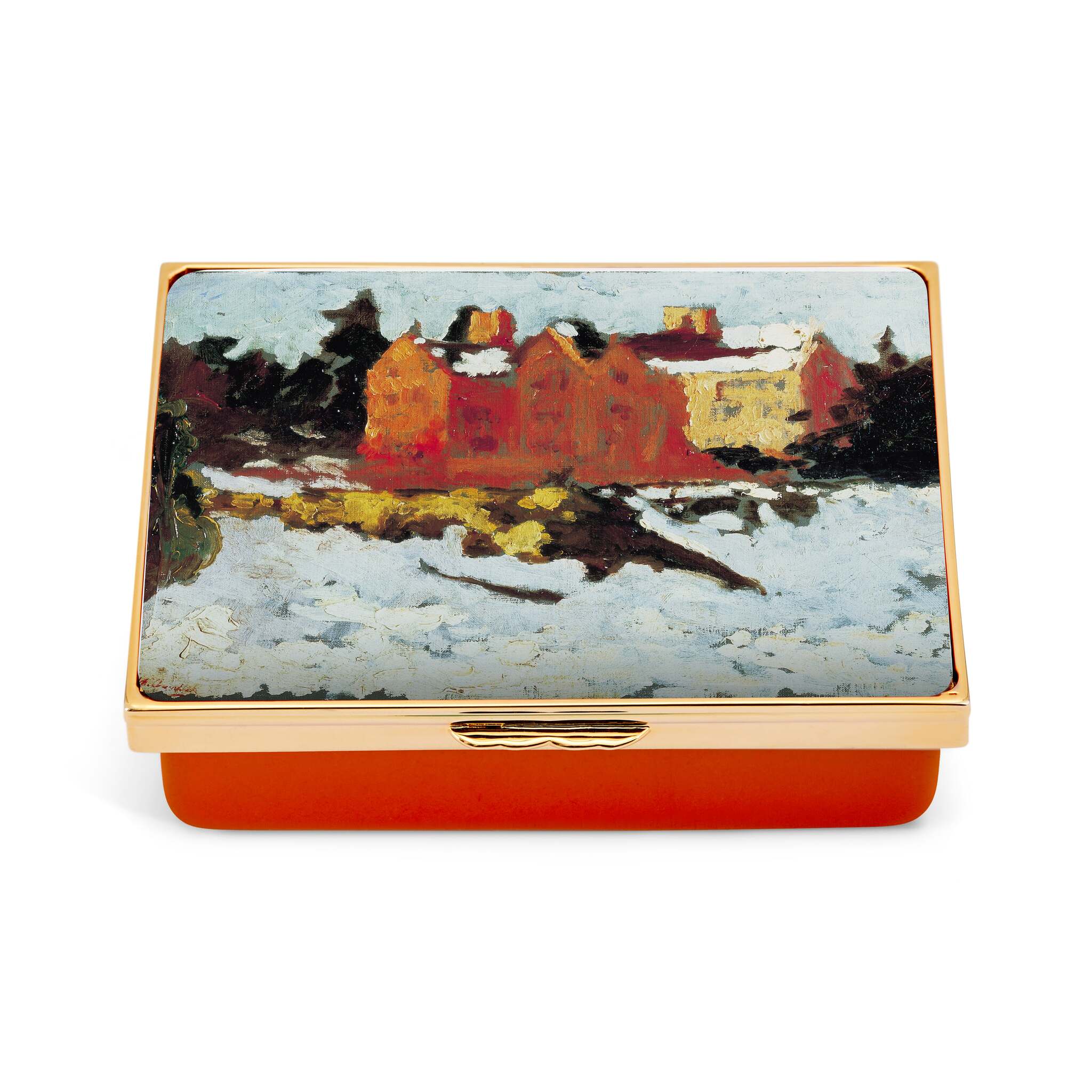 Halcyon Days Sir Winston Churchill ‘Winter Sunshine, Chartwell' Enamel Box