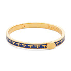 Halcyon Days Skinny Bee Cobalt & Gold Bangle Women's Fine Bangle Bracelet, alternate view