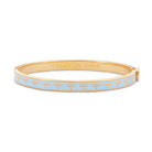 Halcyon Days Skinny Bee Forget-me-Not & Gold Bangle Women's Fine Bangle Bracelet