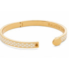 Halcyon Days Skinny Salamander Hinged Bangle in Cream & Gold, alternate view