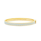 Halcyon Days Skinny Salamander Hinged Bangle in Forget-me-Not Blue & Gold Women's Fine Bangle Bracelet