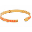 Halcyon Days Skinny Salamander Hinged Bangle in Orange & Gold, alternate view