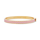 Halcyon Days Skinny Salamander Hinged Bangle in Pink & Gold Women's Fine Bangle Bracelet