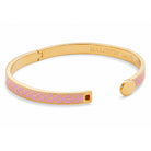 Halcyon Days Skinny Salamander Hinged Bangle in Pink & Gold, alternate view