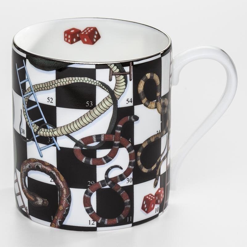 Halcyon Days Snakes & Ladders Mug