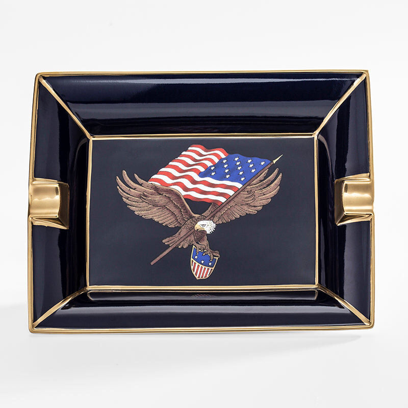 Halcyon Days Star-Spangled Banner Ashtray