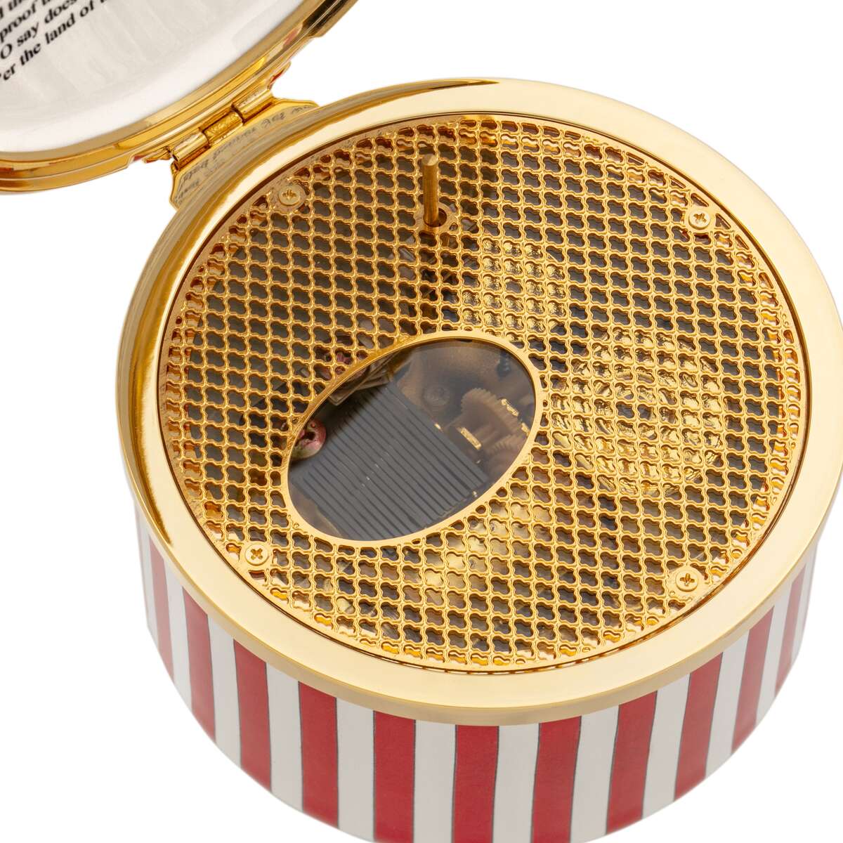 Halcyon Days Star-Spangled Banner Enamel Musical Box, alternate view