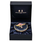 Halcyon Days Star-Spangled Banner Enamel Musical Box, alternate view