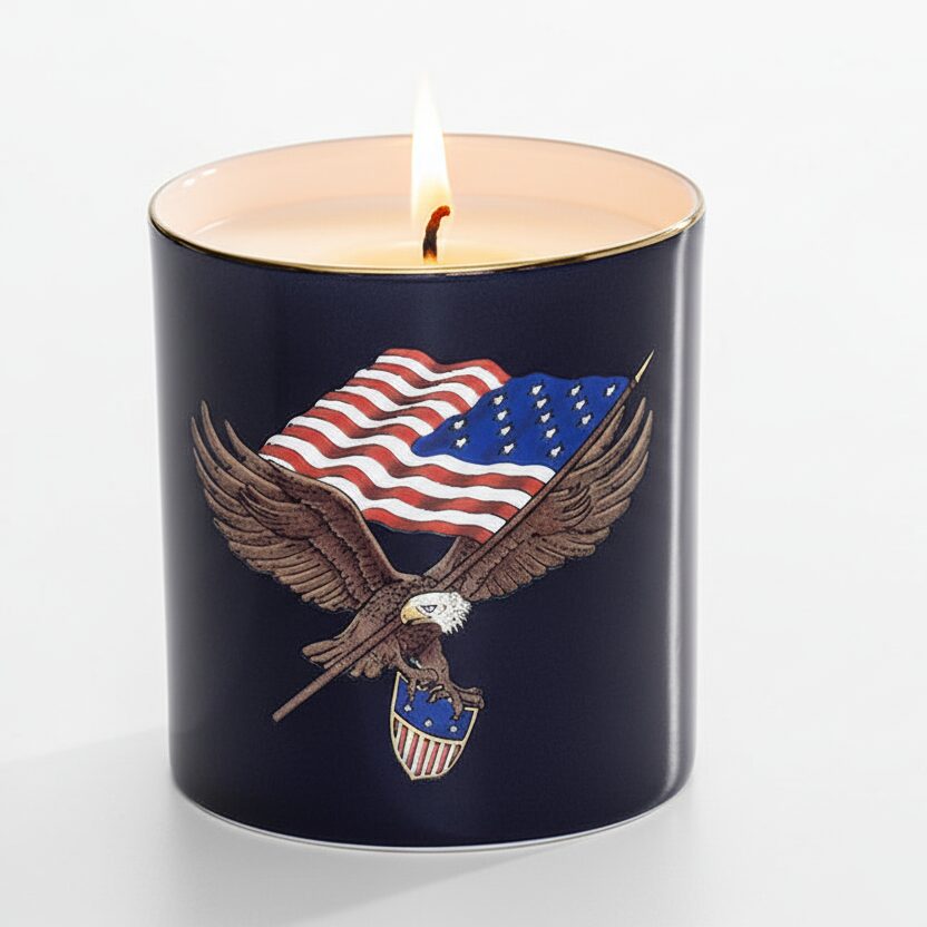 Halcyon Days Star-Spangled Banner Fine Bone China Candle - Jasmine