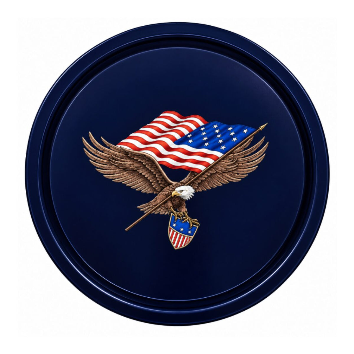 Halcyon Days Star Spangled Banner Round Tray