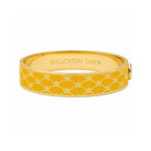Halcyon Days Star Sparkle Trellis Hinged Bangle in Radiant Yellow & Gold Women's Fine Bangle Bracelet