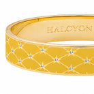 Halcyon Days Star Sparkle Trellis Hinged Bangle in Radiant Yellow & Gold, alternate view