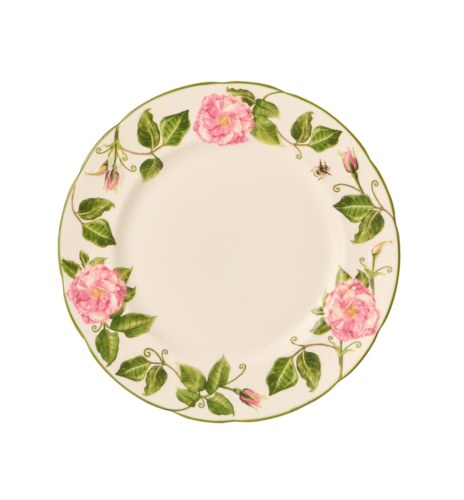 Halcyon Days The King's Rose 8" Audley Plate