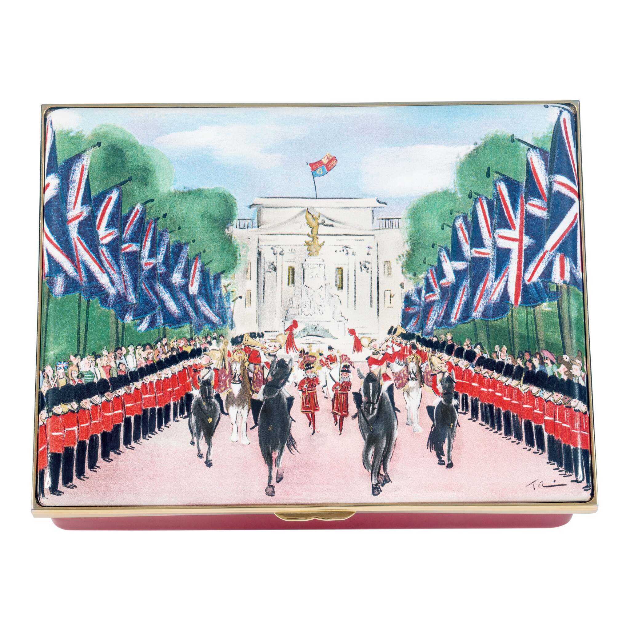 Halcyon Days Trooping the Colour Prestige Enamel Box