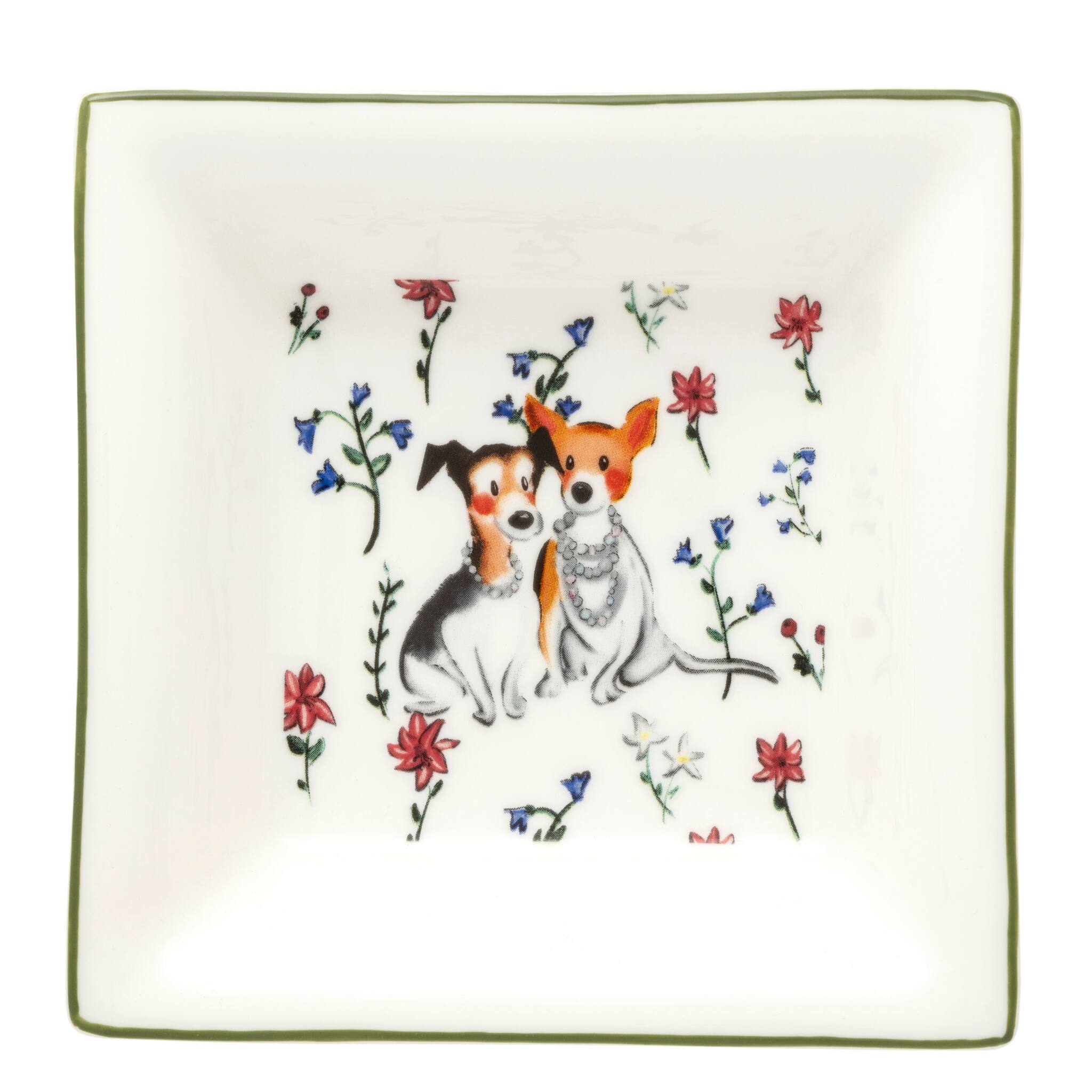 Halcyon Days Tug Rice "Girls in Pearls" - Fine Bone China Trinket Tray