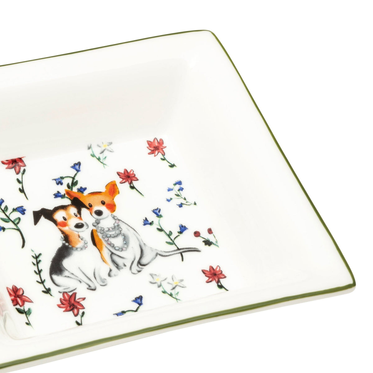 Halcyon Days Tug Rice "Girls in Pearls" - Fine Bone China Trinket Tray, alternate view