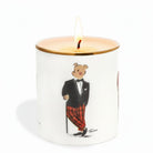 Halcyon Days Tug Rice "Hal the Bear" Fine Bone China Candle – Sandalwood & Vetiver