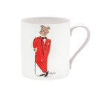 Halcyon Days Tug Rice "Hal the Bear" - Fine Bone China White Mug - Ungilded