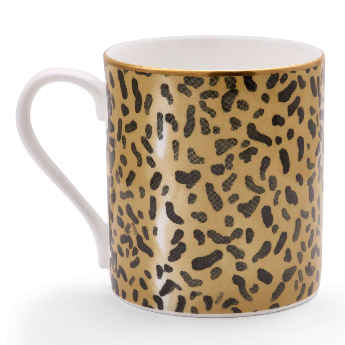 Halcyon Days Tug Rice Leopard Print - Fine Bone China Mug, alternate view