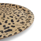 Halcyon Days Tug Rice Leopard Print - Round Birchwood Tray, alternate view