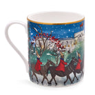 Halcyon Days Tug Rice "Life Guards in the Snow" - Fine Bone China Mug in Blue, alternate view