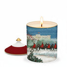 Halcyon Days Tug Rice "Life Guards in the Snow" - Lidded Fine Bone China Candle – Sandalwood & Vetiver