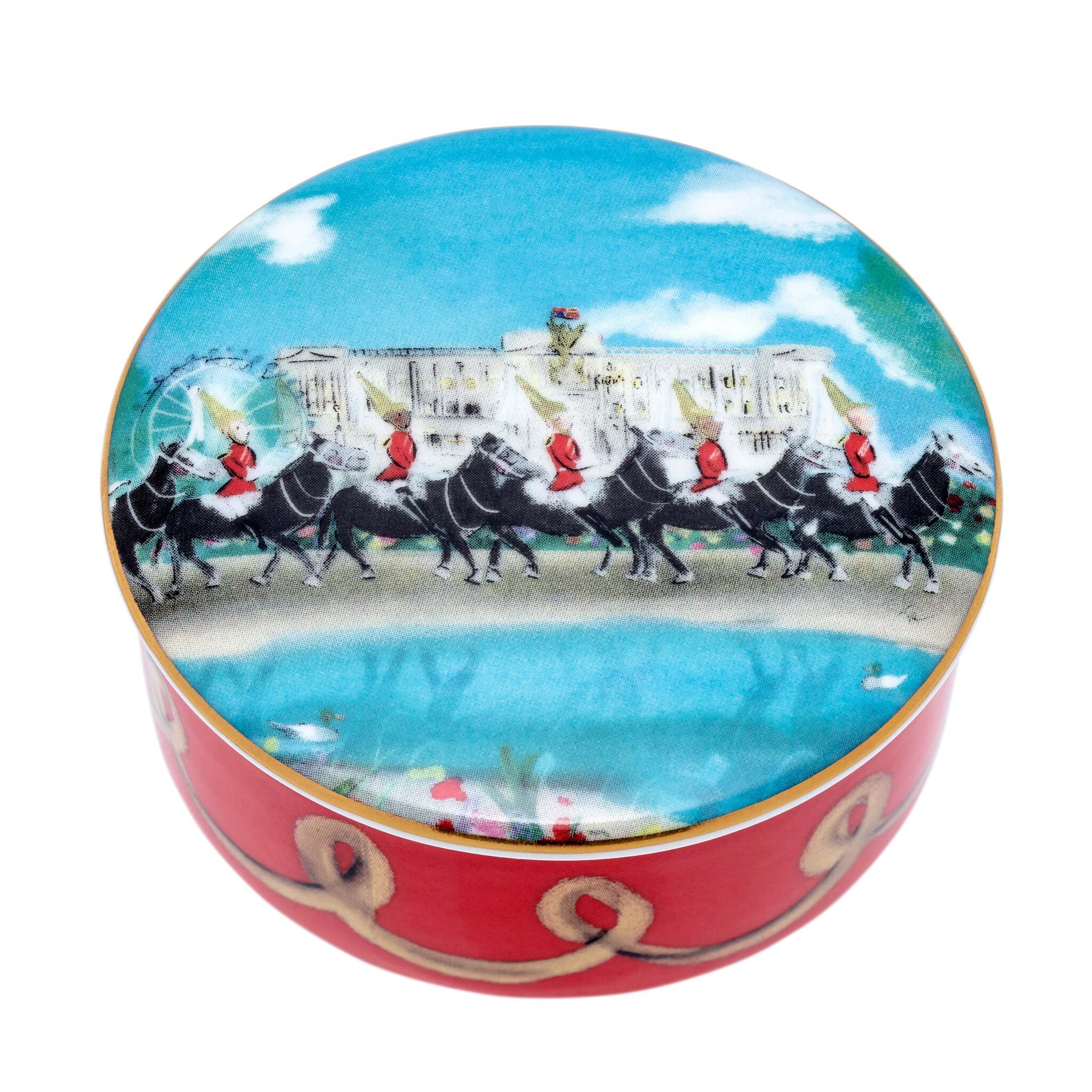 Halcyon Days Tug Rice "Life Guards on Parade" - Fine Bone China Trinket Box