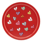 Halcyon Days Tug Rice "Love Hearts" - Round Birchwood Tray