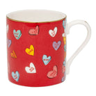 Halcyon Days Tug Rice "Love You" - Fine Bone China Mug in Red