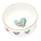 Halcyon Days Tug Rice "Only You" - Fine Bone China Round Trinket Box in White, alternate view