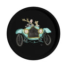 Halcyon Days Tug Rice "Roaring and Exploring" - Round Birchwood Tray, alternate view
