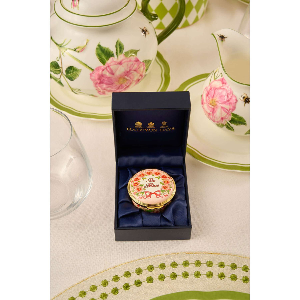 Halcyon Days Valentine's 2026 "Be Mine" Enamel Box, alternate view