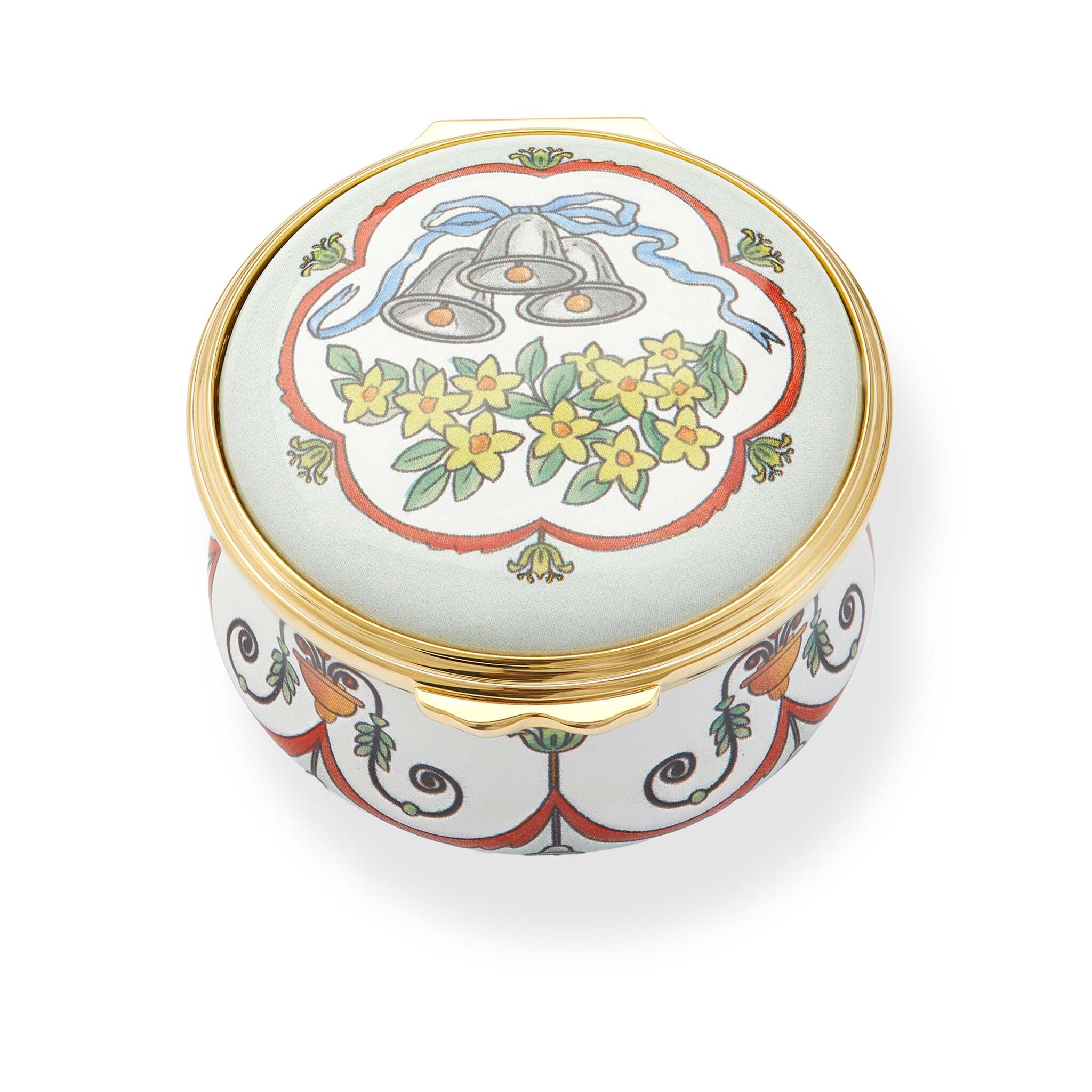 Halcyon Days Wedding Bells Enamel Box - Personalised
