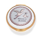 Halcyon Days Welcome To the Family Enamel Box - Personalised