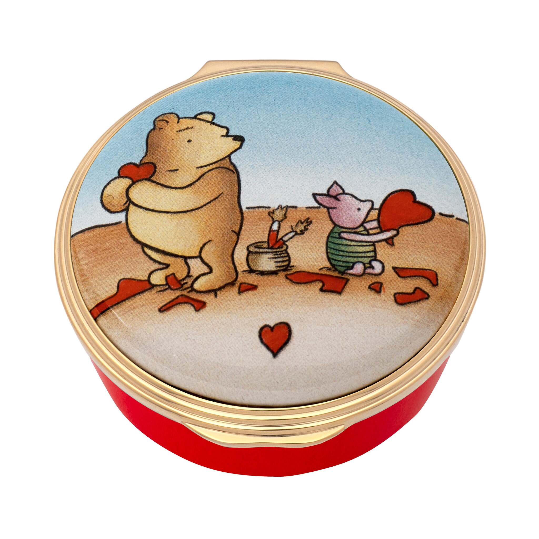 Halcyon Days Winnie-the-Pooh "How Do You Spell Love?" Enamel Box - Personalised