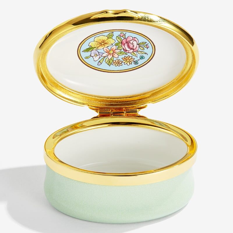 Halcyon Days "Wonderful Daughter" Enamel Box - Personalised, alternate view